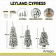 thumbnail image 3 of Árboles De Navidad Nevado Set de 3 Piezas alturas de 60cm 80cm 100cm Leyland Cypress Ramas Premium Material PVC Pino Navideño con Base de morral Set Christmas Trees Decoración navideña Centro de Mesa, 3 of 7