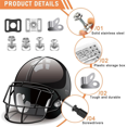 thumbnail image 4 of Trousse de Réparation de Casque de Hockey Pièces de Rechange de Casque Pinces Vis Quincaillerie Outils d'Entretien de Casque pour Football Baseball,1 x Trousse de Réparation de Casque de Hockey, 4 of 8