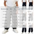 thumbnail image 6 of Bixock Toddler Boys Sweatpants High Waist Straight Leg Pants Kids Soild Color Loose Casual Joggers Pants Soft Comfortable Workout Outdoor Daily Wear Boys Clothings Size 9-10Years, 6 of 6