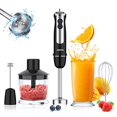 thumbnail image 1 of Acekool 800W Immersion Hand Blender, 12 Speed 5-in-1 Stainless Steel Stick Blender with Turbo Mode, 600ML Beaker, Milk Frother, Egg Whisk for Puree In, 1 of 5