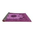 thumbnail image 2 of Ahgly Company Indoor Square Medallion Purple Traditional Area Rugs, 4' Square, 2 of 4