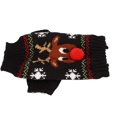 thumbnail image 3 of Dog Christmas Sweater, Dog Snow Sweaters Cute And Charming Christmas Elk Pattern  For Traveling For General Parties For Small Medium Dogs M Black, 3 of 8