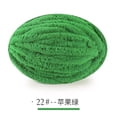 thumbnail image 1 of Xiao Hua paquete de hilo de terciopelo de chenilla para tejer, lana gruesa y cálida para crochet, ideal para tejer a mano, bolsas, suéteres, muñecas, 250 g, color verde hierba., 1 of 4