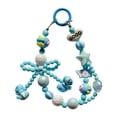 thumbnail image 3 of Milaget Beaded Keychain Decor Collectible Toy Car Key Holder for Girls Children Gift blue, 3 of 9