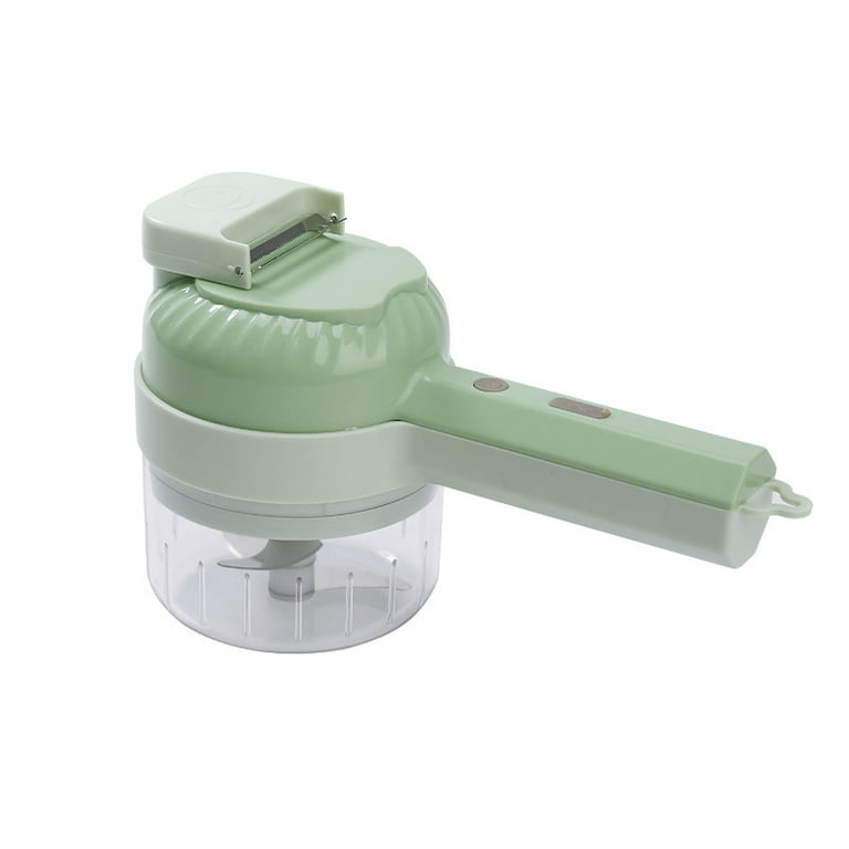Lingouzi 4-in- Handheld Electric Chopper Set, Electric Garlic Mud Masher Food  Chopper, Portable Mini Wireless Food Processor, for Garlic Pepper Chili  Onion Celery Ginger Meat with Brush 