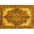 thumbnail image 1 of Ahgly Company Machine Washable Indoor Rectangle Persian Yellow Traditional Area Rugs, 6' x 9', 1 of 4