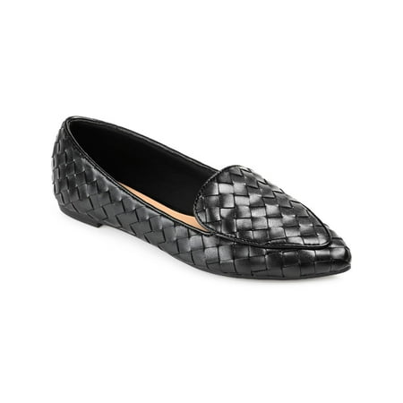 Journee Collection Womens Misty Woven Pointed Toe Loafers