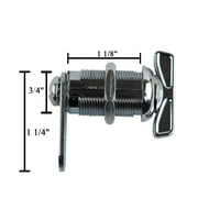 RV Leisure CW 1 1/8 Thumb Twist Compartment Door Cam Locks-10 pack