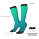 thumbnail image 4 of Fotbe Green Turquoise Teal Calcetas Divertidas Estampadas para Hombre y Mujer, Calcetas de Algodón hasta la Rodilla para Caminar, Correr, Enfermería y Embarazo, 4 of 6