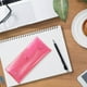 thumbnail image 3 of Estuche grande transparente con cremallera para exámenes escolares. Organizador de plástico resistente para bolígrafos, marcadores y resaltadores. Aestivo | Rosa | AESTIVO, 3 of 7