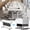 White 47in, 6-piece set, variant on Vakiorn 2 Pack 47" Foldable Training Table Rolling Desk Lockable Silent Wheels