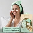 thumbnail image 7 of Bella Ciao 3-in-1 Facial Care Set | Makeup Removal Pad, Plush Headband, Dual Function Face Brush: Exfoliation & Cleansing | Skincare Set for Makeup Removal & Facial Cleansing…, 7 of 7