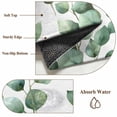 thumbnail image 6 of 6'x9' Area Rugs, Eucalyptus Leaves Indoor Outdoor Area Rug for Living Room Bedroom, Teal Botanical Spring Summer Washable Bathroom Rugs Kitchen Floor Carpet Mats Home Decor Aesthetic, 6 of 8