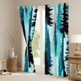 thumbnail image 3 of Homewish Adult Rustic Farmhouse Black Out Curtains, Jungle Botanical Curtains Pack of 2 (42x63 Each), Teal Watercolor Art Bedroom Curtains, Blackout Curtains Bedroom Decor, 3 of 5