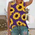 thumbnail image 1 of Mode Femmes Impression Décontractée V-Cou Manches Courtes T-shirt en Vrac Tops Floral Print Femmes Tops Femmes Manches Courtes Tops Femmes, 1 of 4