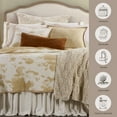 thumbnail image 4 of Paseo Road Elsa Cowhide 2 Piece Light Tan Cow Print Reversible Cotton Quilt Set, Western Bedding, Twin, 4 of 9