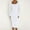 White, variant on RYDCOT Womens Long Sleeve Dresses Knee Length Casual Basic Pencil Dress Square Neck Fall Casual Ribbed Bodycon Dresses Sale
