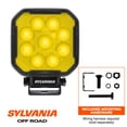 thumbnail image 2 of SYLVANIA - Rugged 4 Inch Cube LED Light Pod - Lifetime Limited Warranty - Yellow Flood Light 3500 Raw Lumens, Off Road Driving Work Light, Truck, Car, Boat, ATV, UTV, SUV, 4x4 (1 PC), 2 of 8