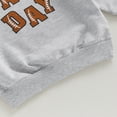 thumbnail image 7 of Okbabeha Toddler Baby Football Outfit Boy Girl Game Day Sweatshirt Long Sleeve Shirt Pullover Kids Top Fall Winter Clothes, 7 of 7