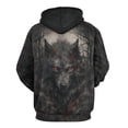 thumbnail image 2 of LAOLIUSN Men’s Wolf Pack 3D Graphic Hoodie, All-Over Print Pullover Sweatshirt, Sizes S–4XL, 2 of 7