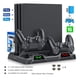 thumbnail image 1 of Base Vertical Enfriadora Cargador Controles Ps4 Slim Y Pro, 1 of 4