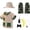 Green, variant on BRICH 7 Piece,Kids Adventure Set with Vest and Hat for Outdoor Exploration Green XL