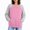 Pink, variant on Vivianyo HD Women's Long Sleeve Color Block Raglan Sweatshirt, Womens Contrast Crew Neck Loose Pullover Top, Fall Casual Knit for Shopping and Casual Meet‑Up, Sizes S-2XL