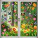 thumbnail image 1 of 162 PCS Primavera Verano Ventana Adhesivo Adhesivo, Tulipán Mariposa Flor Ventana Calcomanía para el hogar Suministros para fiestas Tienda Ventana Vidrio Exhibición Decoración 2 juegos, 1 of 5