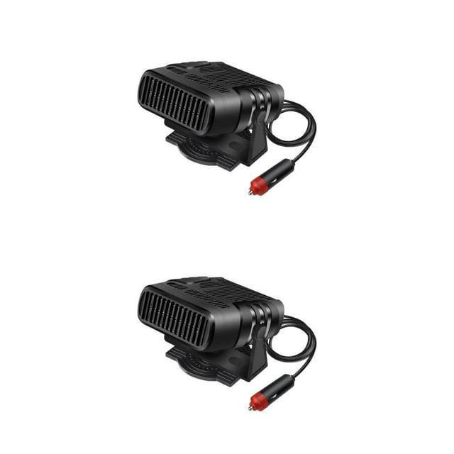 Kenally Ventilador de calefacción Calentador de coche Desempañador de parabrisas Desempañador de larga duración Accesorios para vehículos 12V 2piezas