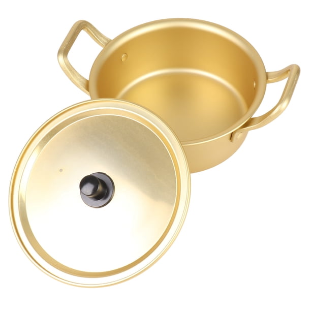 OLLA COREANA Para Fideos Ramen, Olla de aluminio Amarilla para Fideos, Olla para cocinar en la cocina