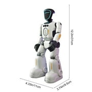 Interactive Robot Toy Talking Robot Programmable Robot with Voice Response Gesture Control and Action Sequences Rechargeable Home Companion Robot for STEM Learning and Entertainment