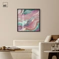 thumbnail image 3 of Pink and Mint Crystal III Shadowbox Print Colorful Abstracts by Art Remedy, Black Frame, 40 x 40, 3 of 7