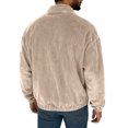 thumbnail image 4 of Men's Vintage Corduroy Casual Long-Sleeve Pocket Jacket, Khaki, XXXL, 4 of 6