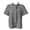 Black, variant on QASIEATN Ladies' Puff Sleeve Button Up Tops Summer Striped Stand Up Collar Fashionable Casual Loose Short Sleeved T Shirt