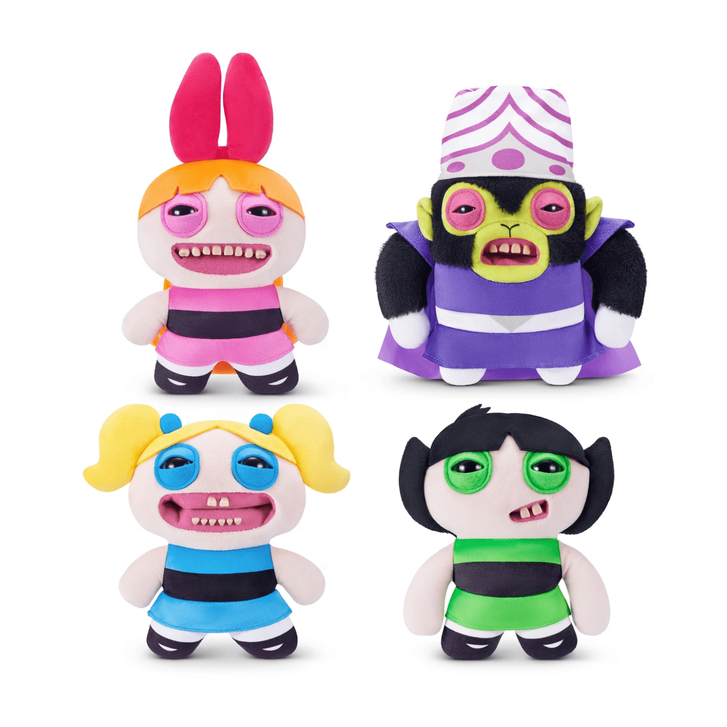新品未開封★POWERPUFF GIRLS × ZURU FUGGLER 4種 Fuggler Powerpuff Girls Plush Toy, Set of 4, Multicolor - Walmart.com