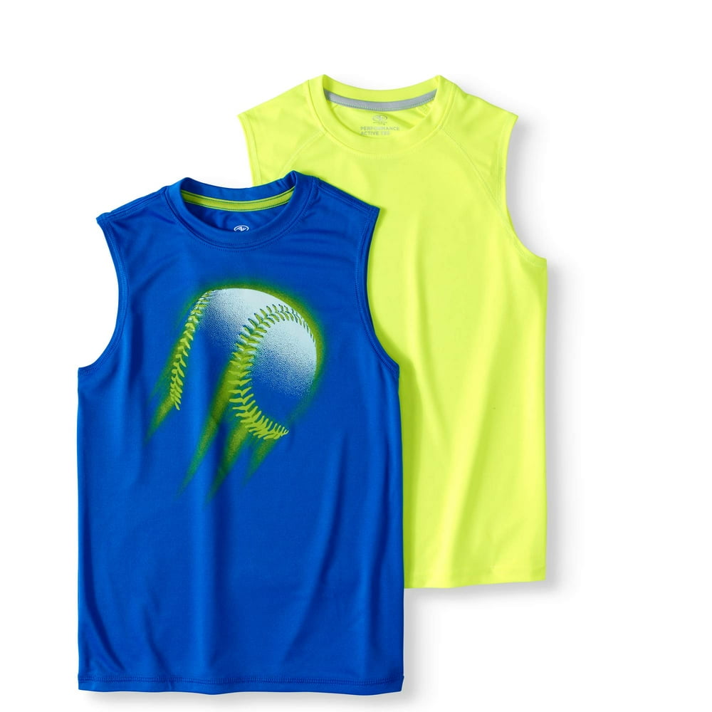 Athletic Works Athletic Works Sleeveless Muscle TShirt Value 2 Pack