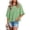Light Green, variant on Oversized Tshirts for Women Non Slit Patched Color Bell Sleeve T Shirt Women's Summer Casual Crewneck Batwing Half Sleeve Tee Loose Basic Black Summer Tops for Women