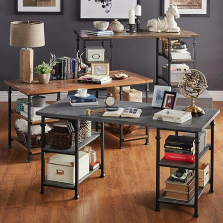 Tribecca Home Myra Vintage Modern Rustic Storage Desk Tribecca Home Myra Vintage Modern Rustic Storage Desk