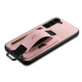 thumbnail image 4 of for Samsung Galaxy S23 Plus PU Leather Card Slots Back Case, Classic Wristband Kickstand Finger Ring Shockproof Protective TPU Frame Case for Samsung Galaxy S23 Plus Women Men Boys Girls, Pink, 4 of 5