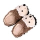 thumbnail image 4 of EeaseMX par de pantuflas de erizo de dibujos animados, pantuflas de invierno para interior, pantuflas cálidas de felpa, 4 of 7