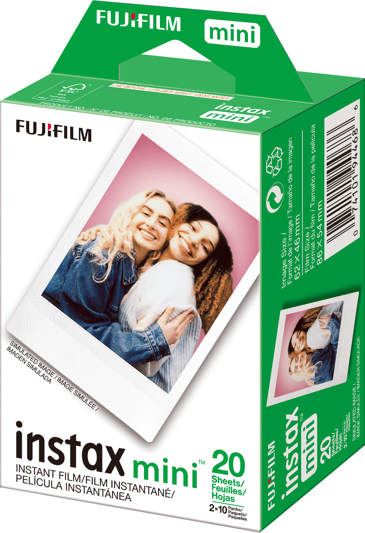 Fujifilm Instax Mini Instant Camera Film (20 Sheets) Bundle