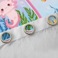 thumbnail image 4 of Feelyou Kawaii Ocean Axolotl Blackout Curtains Set of 2 (52x84 Each) for Teens, Initial A Letter Window Curtains, Dreamy Marine Animal Curtains and Drapes, Curtains and Drapes Home Decor, 4 of 6
