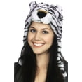 thumbnail image 1 of Plush Animal Winter Hat White Tiger, 1 of 1