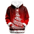 thumbnail image 2 of Vintage Christmas Sweatshirt Hooded Hoody Cozy Soft Casual Pullover Long Sleeve Outerwear Daily Streetwear Loungewear Christmas Hoodie XXS, 2 of 4