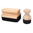 thumbnail image 1 of Cutting Board Wax Applicator, Rectangular and Round Sponge Wood Oil Wax Applicator 2PCS Anti Slip  for Butcher Blocks, 1 of 7