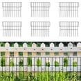 thumbnail image 1 of Garden Fence Panels for Pets and Small Animals, Metal Rustproof Outdoor Barrier for Yard, Garden Bed and Lawn, Easy Install Decorative Animal Fence System, 1 of 6