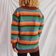 thumbnail image 4 of LOVZFMLL Cardigan pour Femmes, Chandail Rayé, Veste Cardigan à Boutons, 4 of 4