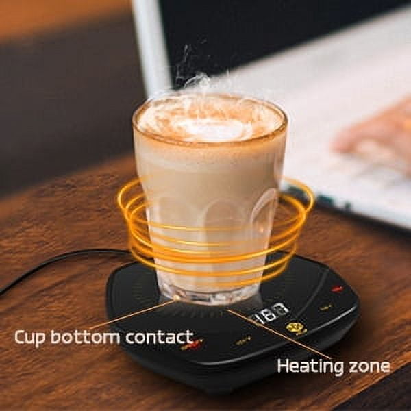 Coffee Mug Warmer Auto Shut Off for Desk, 3 Temperature-Controlled Smart Cup  Warmer, Electric Tea & Espresso Beverage Warmers for Heating Coffee, Tea,  Water, Milk (Black - 14oz) - Walmart.com