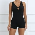 thumbnail image 4 of Workout Jumpsuits for Women Backless Workout Workout Jumpsuits V Back Yoga Romper Comfy Bodysuits, 4 of 9