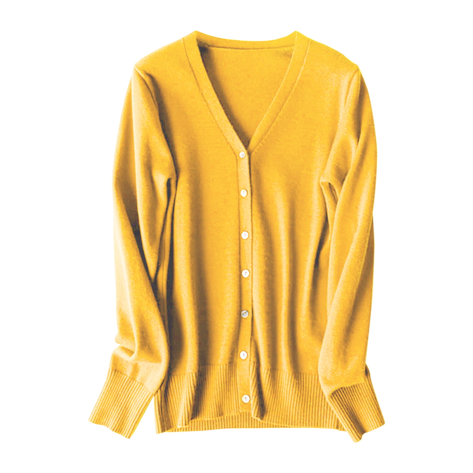 Cardigan Jaune Loft Taille M - Manches Longues, Boutonné, En Ramie, Occasion Très Bon état